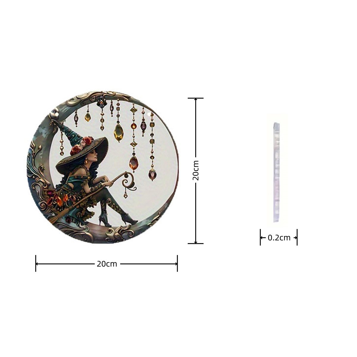 🧙♀️Beautiful Witch - Personalized Witch Window Hanging Suncatcher Ornament