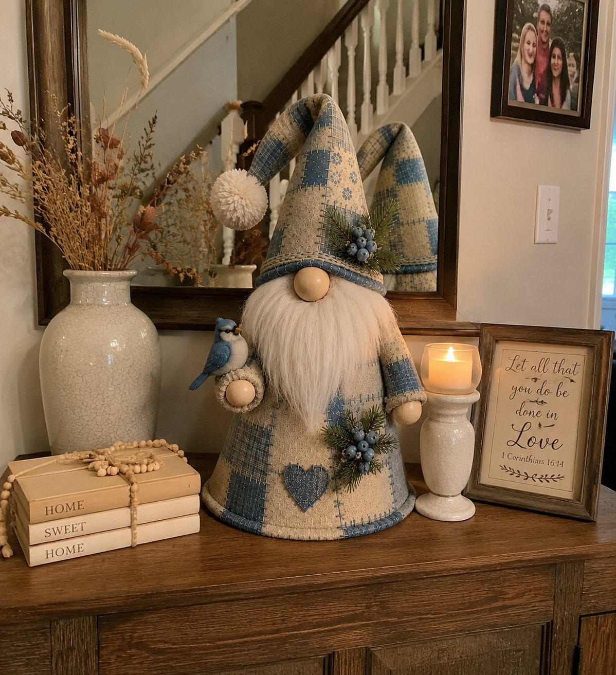🔥 LAST DAY 49% OFF – 🐦 Patchwork Bird Gnome Light Collection