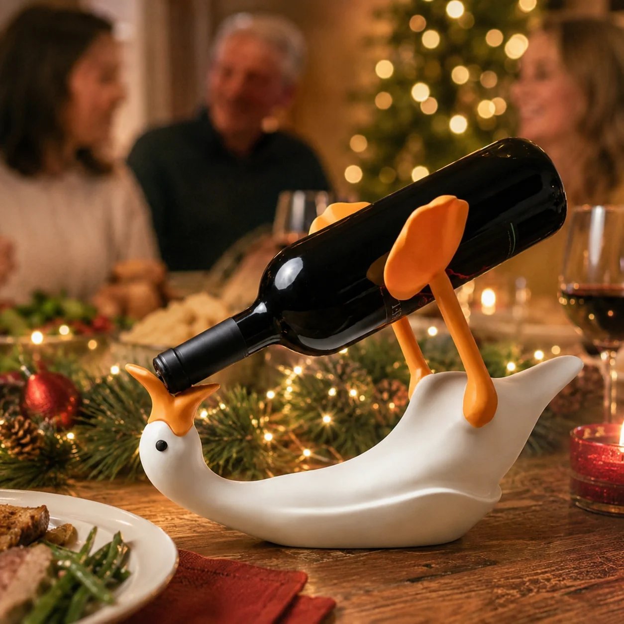 š„Hot Saleā”šŖæ Goose-Shaped Wine Bottle Holderš· āØ