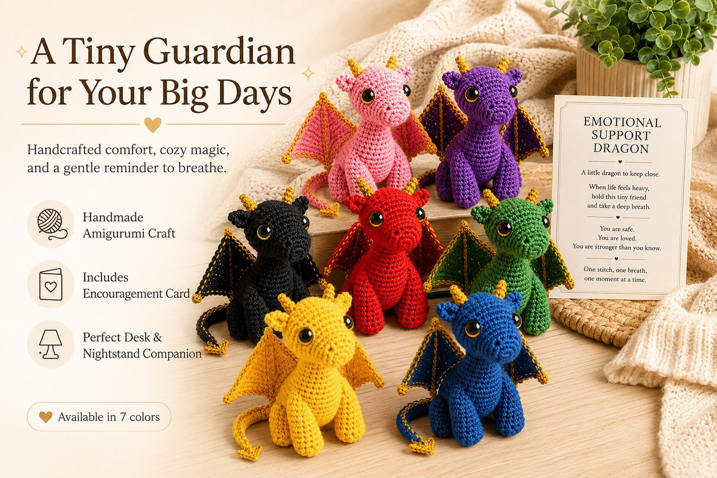 🔥Day Sale 40%-🐲💕Emotional Support Dragon Pocket Buddy