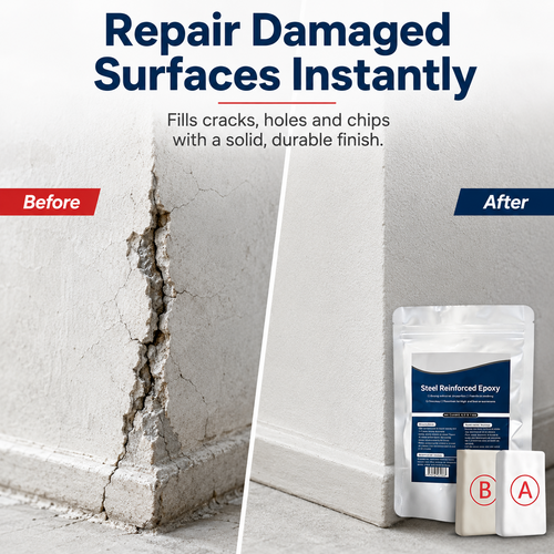 🎉Steel Reinforced Epoxy Repair Putty for Metal Wood Concrete and PVC🛒