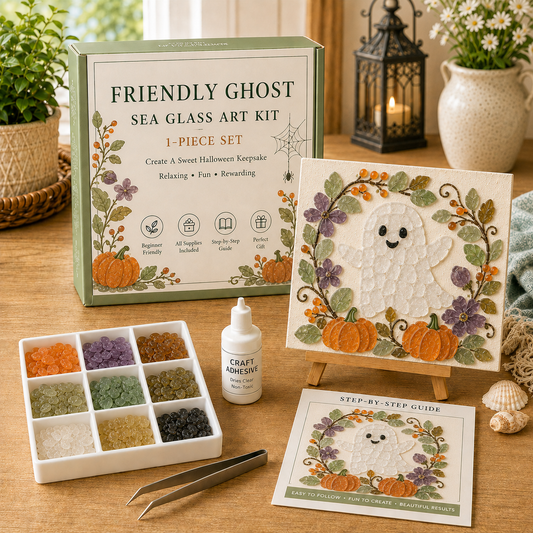 💥 Last Day 49% OFF – 🎃Halloween Sea Glass Art Kit