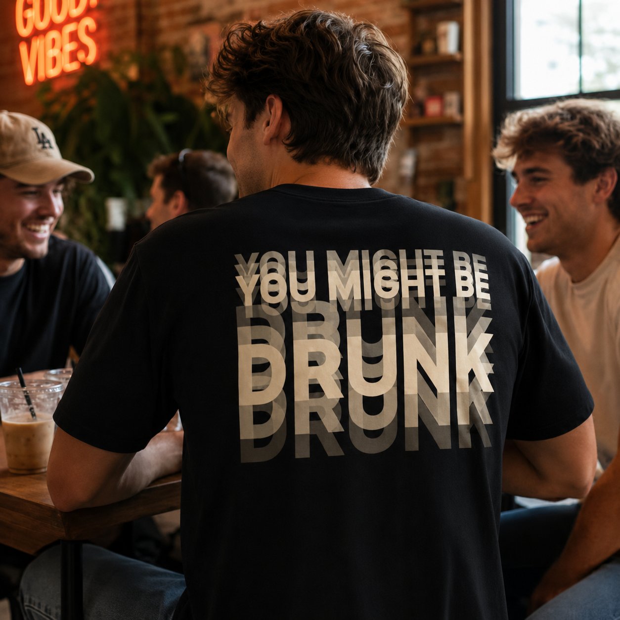😵🍻 You Might Be Drunk Tee – 100% Cotton Unisex T-Shirt with Premium Layered Water-Based Print🔥