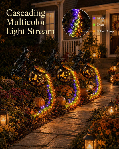 🔥Last Day 49% OFF🎃Halloween Witch Cauldron Garden Light