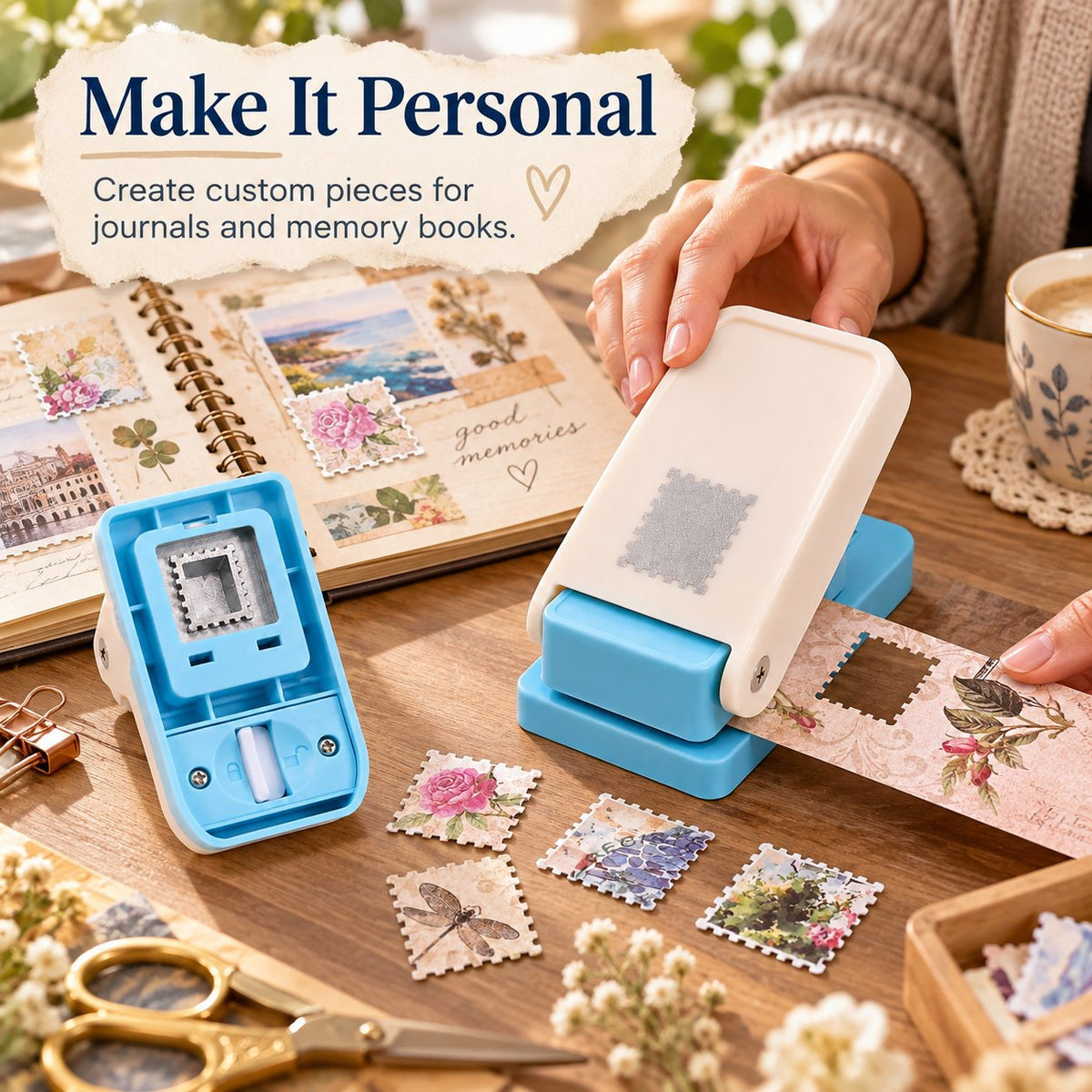 ✨Retro Seal Craft Puncher  Ideal for Junk Journal & Handmade Scrapbooking Projects