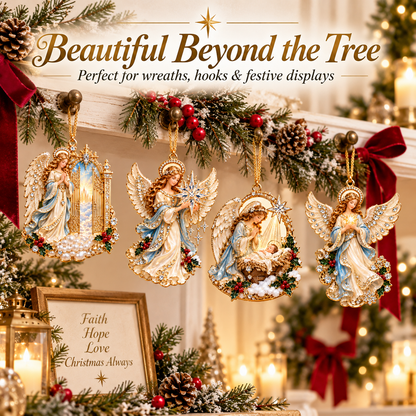 👼 Heavenly Angel Christmas Ornaments ✨ Faith-Inspired Holiday Decor🍀