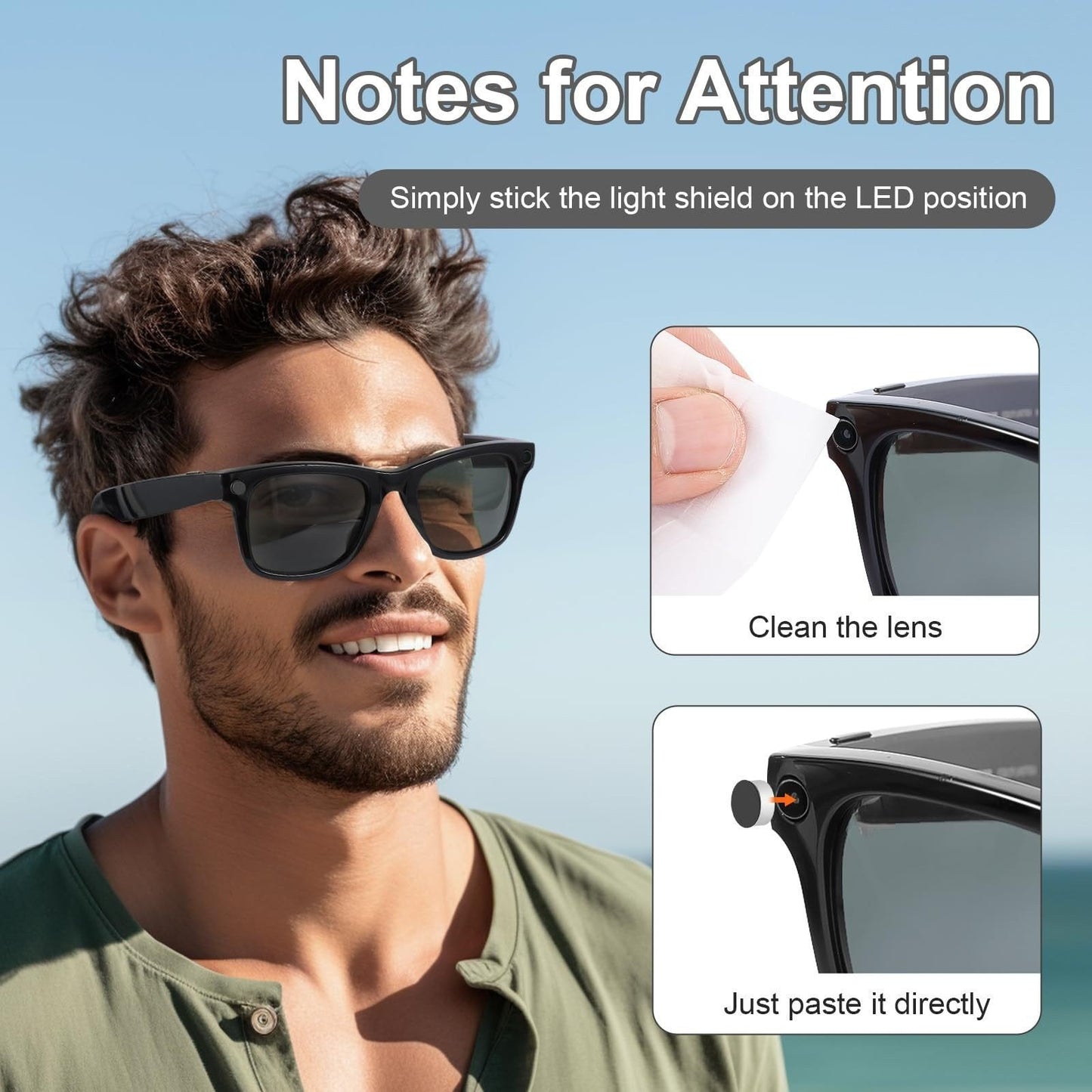 🔥LAST DAY 50% OFF-Smart Glasses LED Light Blocking Stickers