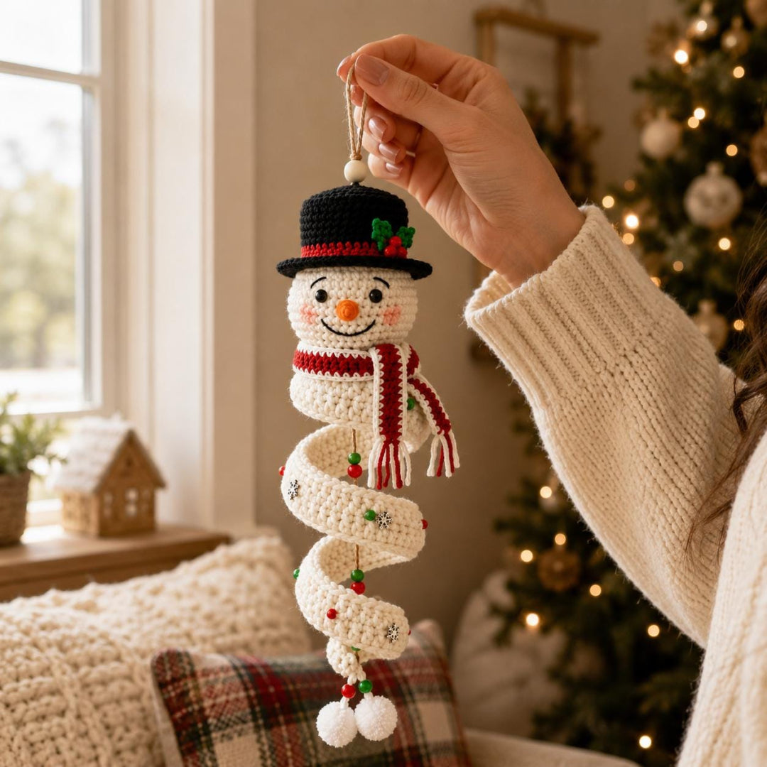 🔥Last Day 49% OFF ✨Crochet Snowman Spiral Oranment DIY Kit