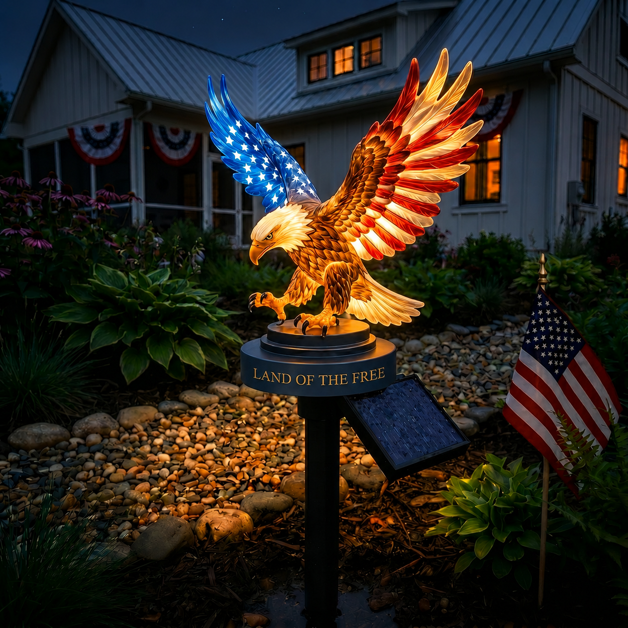 ⏰Flash Sale - 49% OFF Solar Eagle Garden Stake with LED Light