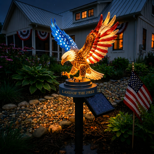 ⏰Flash Sale - 49% OFF Solar Eagle Garden Stake with LED Light