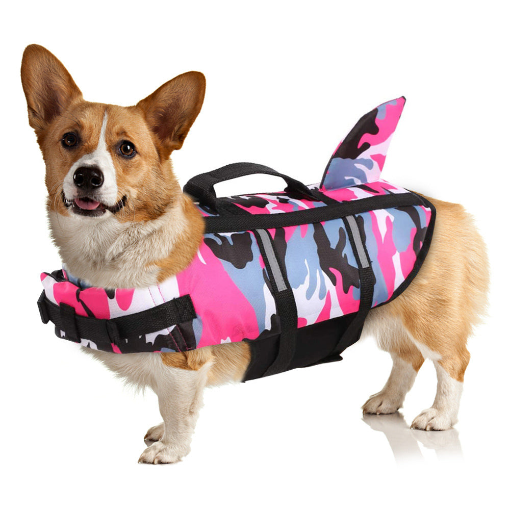 floaty - dog life jacket with head rest