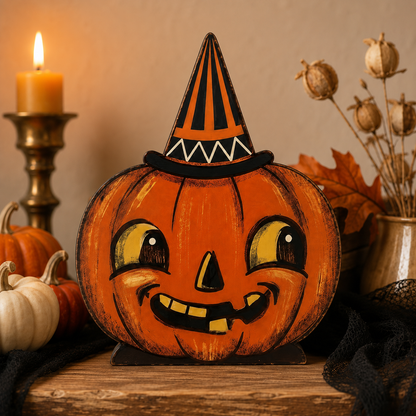 🎃Vintage Halloween Wooden Character Tabletop Decor