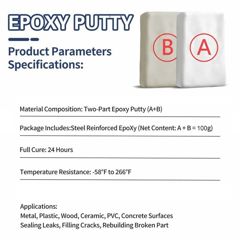 🎉Steel Reinforced Epoxy Repair Putty for Metal Wood Concrete and PVC🛒
