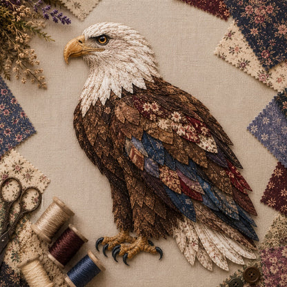 🧵 Beginner Friendly ✨ 3D Patchwork Bird DIY Craft Kit – Create a Layered Fabric Bird Worth Displaying