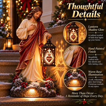 ✨ Last Day 49% OFF✨✝️ Jesus Guiding Light Collection™ – Lighted Christian Christmas Lantern Decor