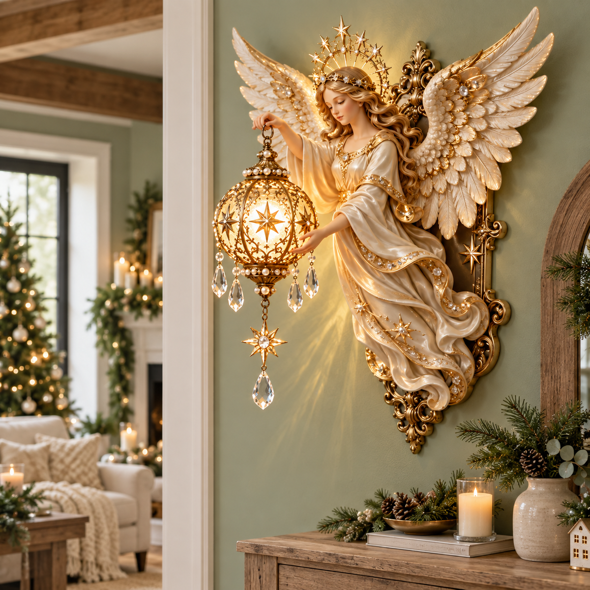 🌟 Celestial Angel Christmas Wall Light™