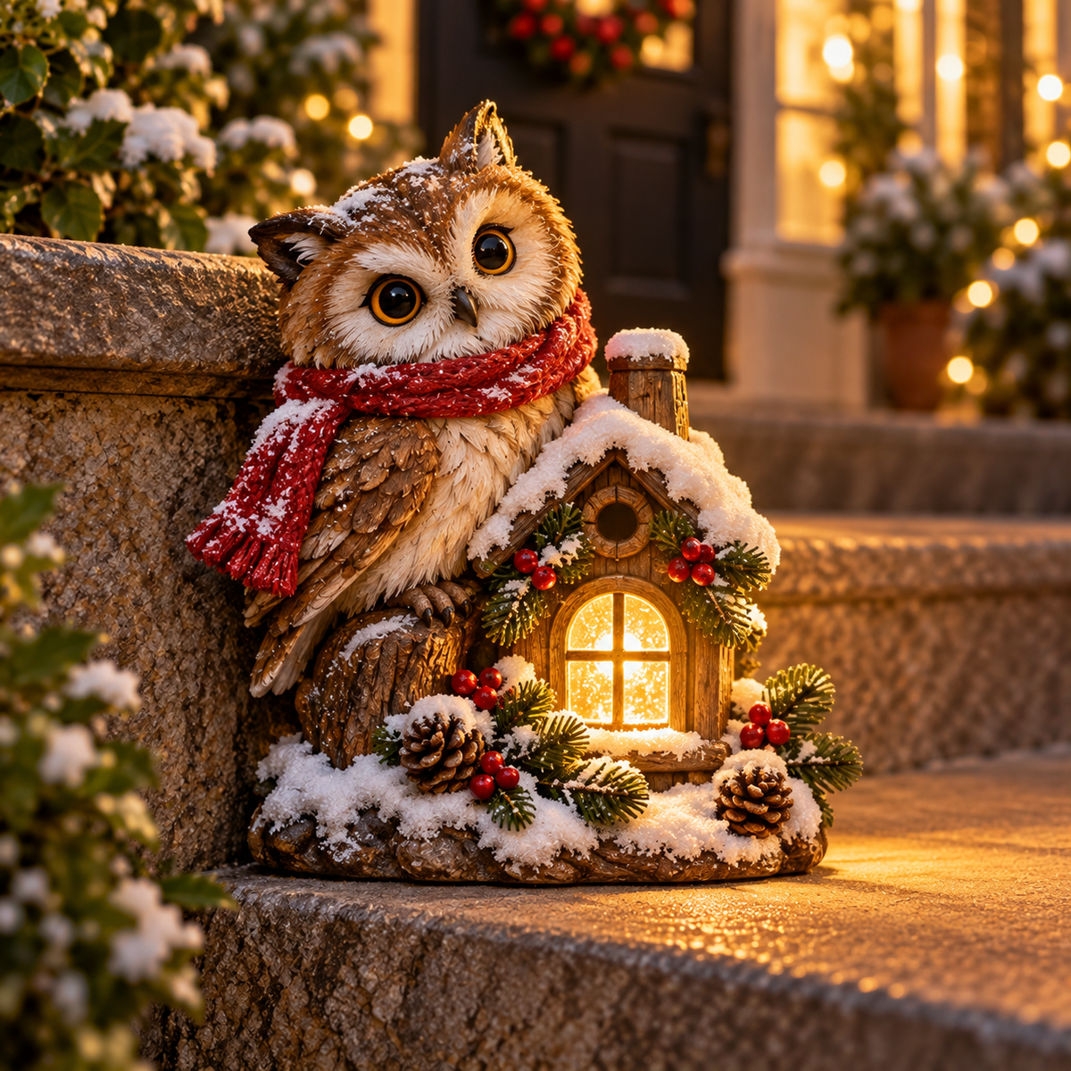 🎄 Last Day 49% Christmas Woodland Friends™ – Lighted Holiday Step Decor | 4 Festive Designs ✨