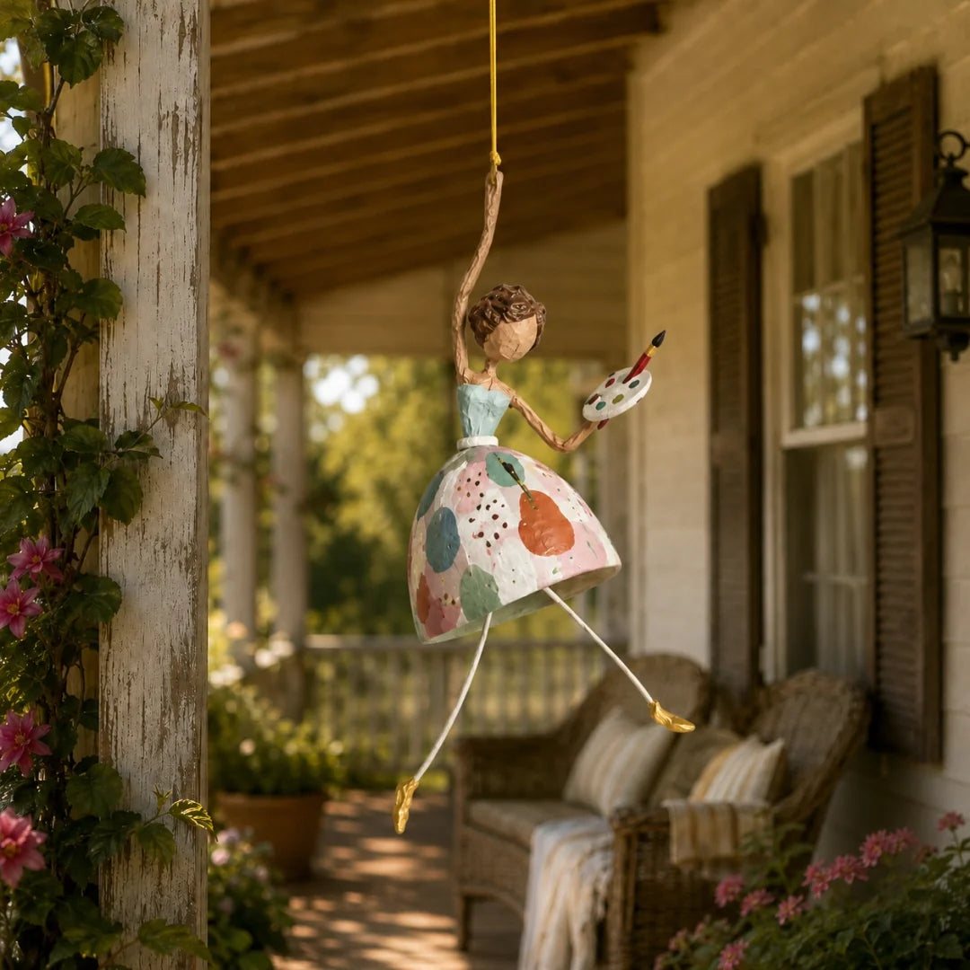 Whimsical Dancing Lady Hanging Ornament