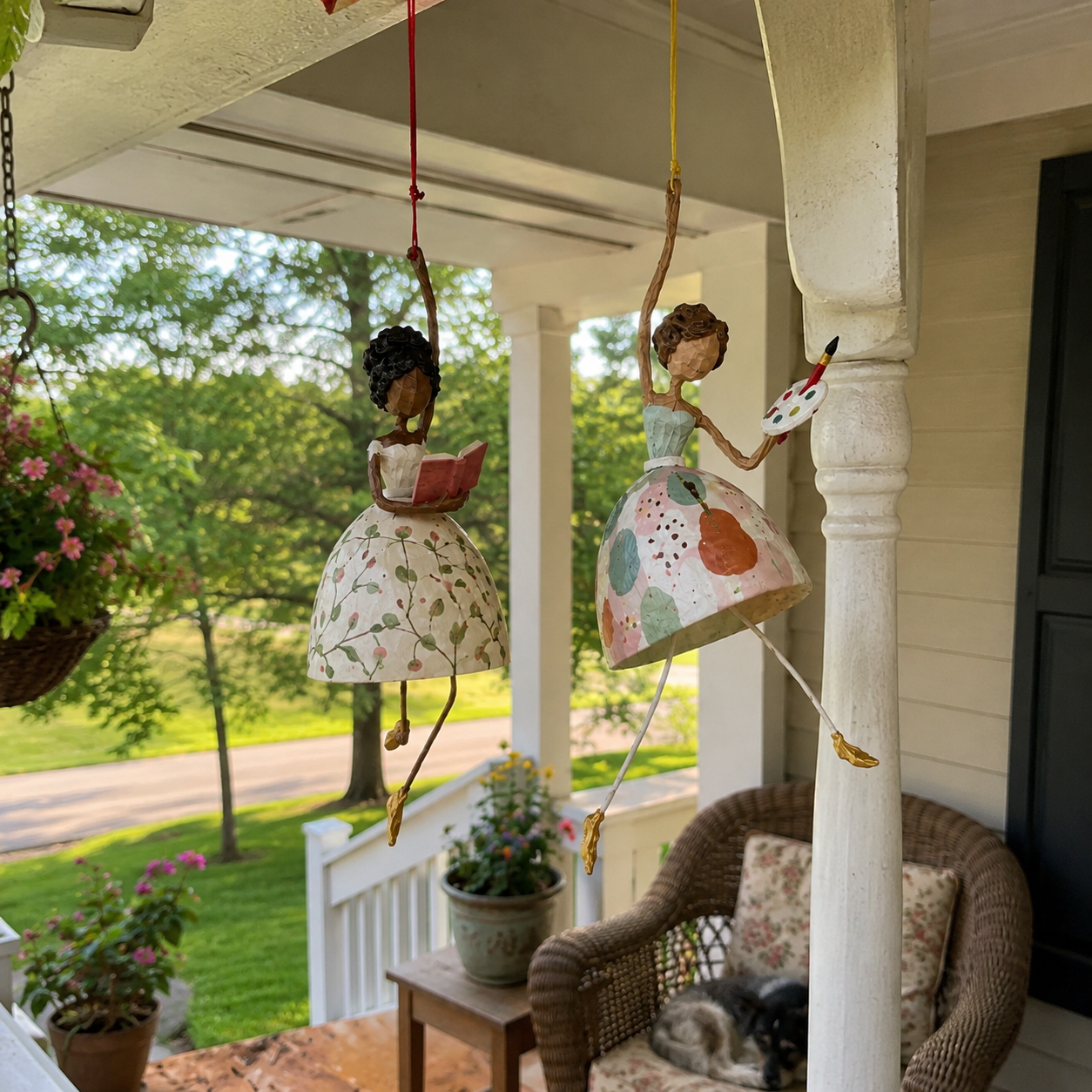 Whimsical Dancing Lady Hanging Ornament