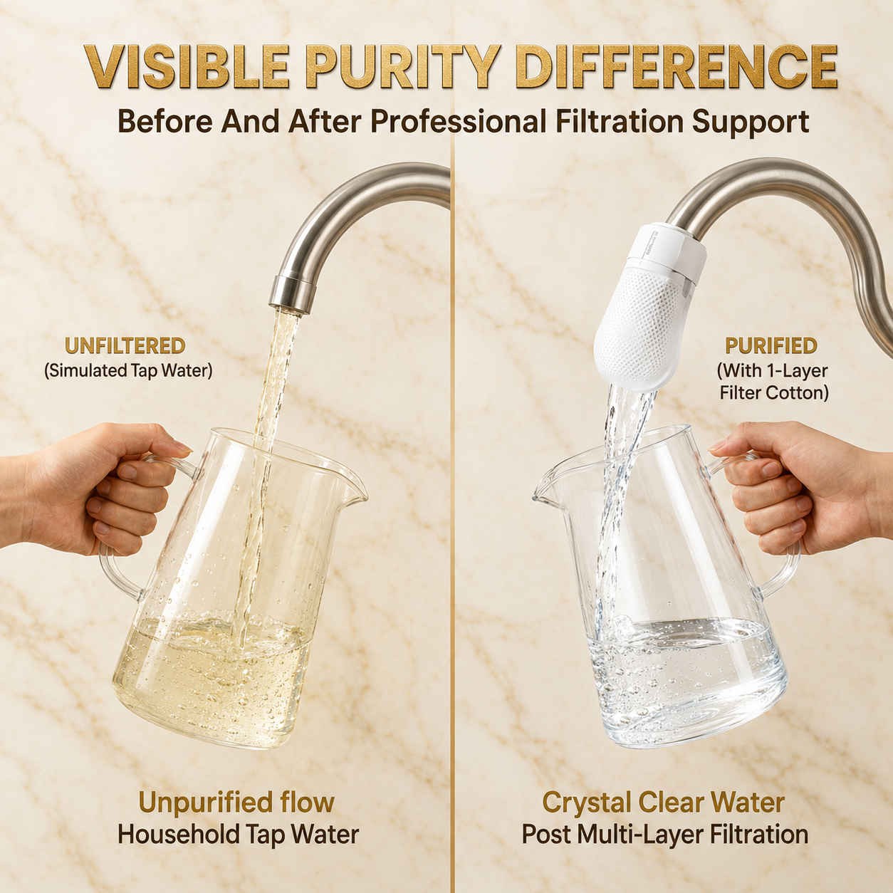 🔥Day Sale 50% OFF✨Anti-Splash Kitchen Faucet Filter for Sediment & Rust Removal