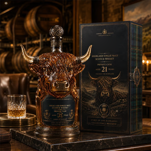🔥✨Limit to Sale✨ 🔥🐮Private Cask 21 Years Whisky Bottle