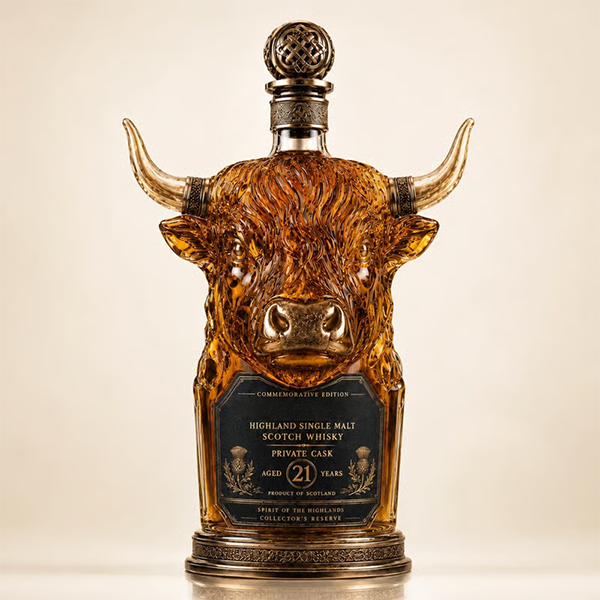 🔥✨Limit to Sale✨ 🔥🐮Private Cask 21 Years Whisky Bottle