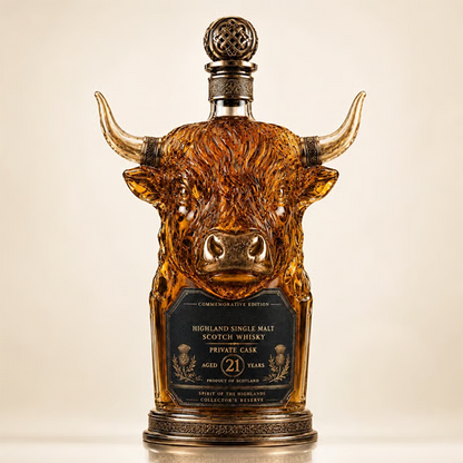 🔥✨Limit to Sale✨ 🔥🐮Private Cask 21 Years Whisky Bottle