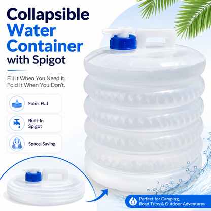 ☀️ Summer Limited-Time 50% OFF💧 – Collapsible Water Container with Spigot
