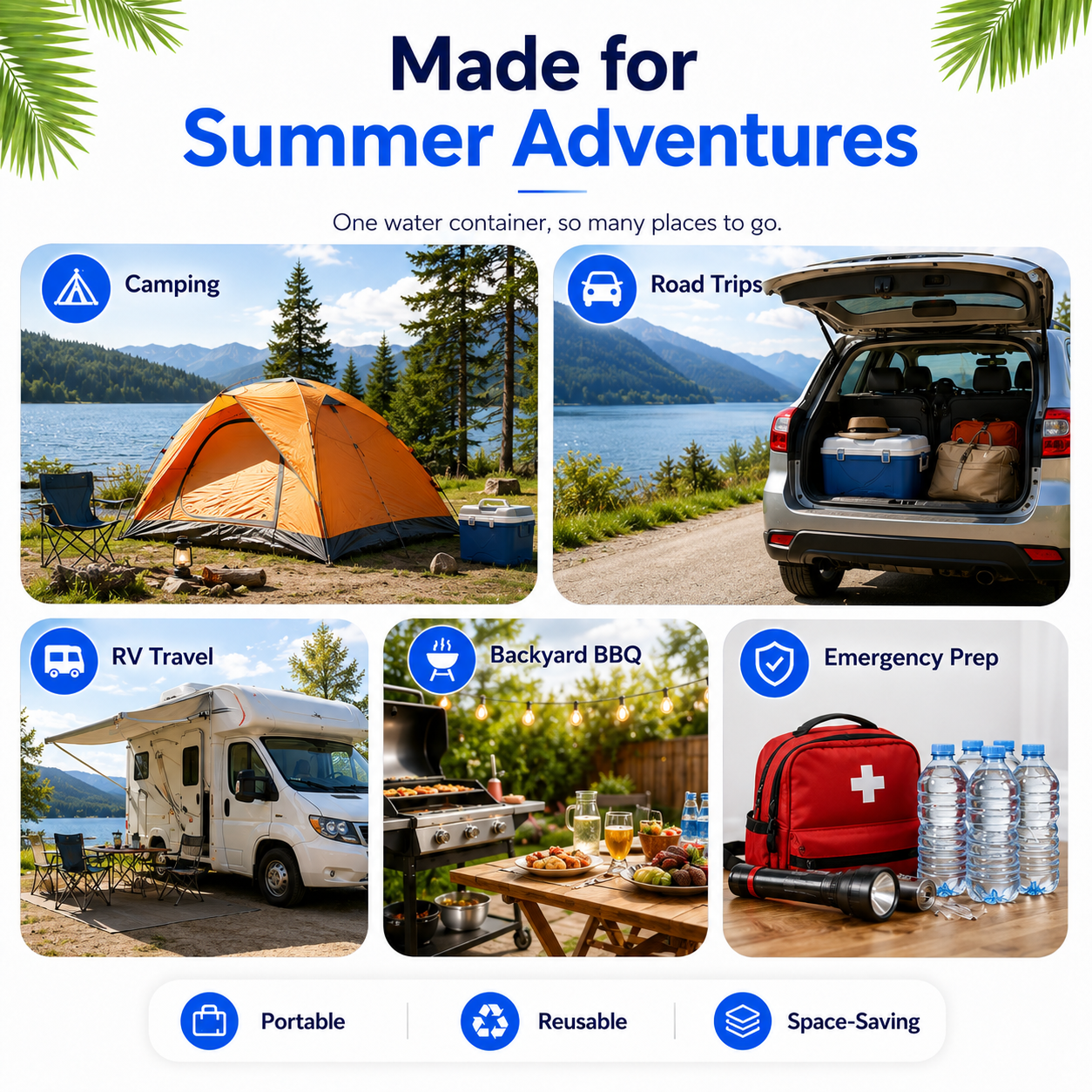 ☀️ Summer Limited-Time 50% OFF💧 – Collapsible Water Container with Spigot🛒