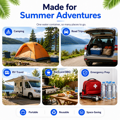 ☀️ Summer Limited-Time 50% OFF💧 – Collapsible Water Container with Spigot🛒
