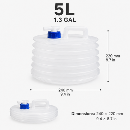 ☀️ Summer Limited-Time 50% OFF💧 – Collapsible Water Container with Spigot🛒