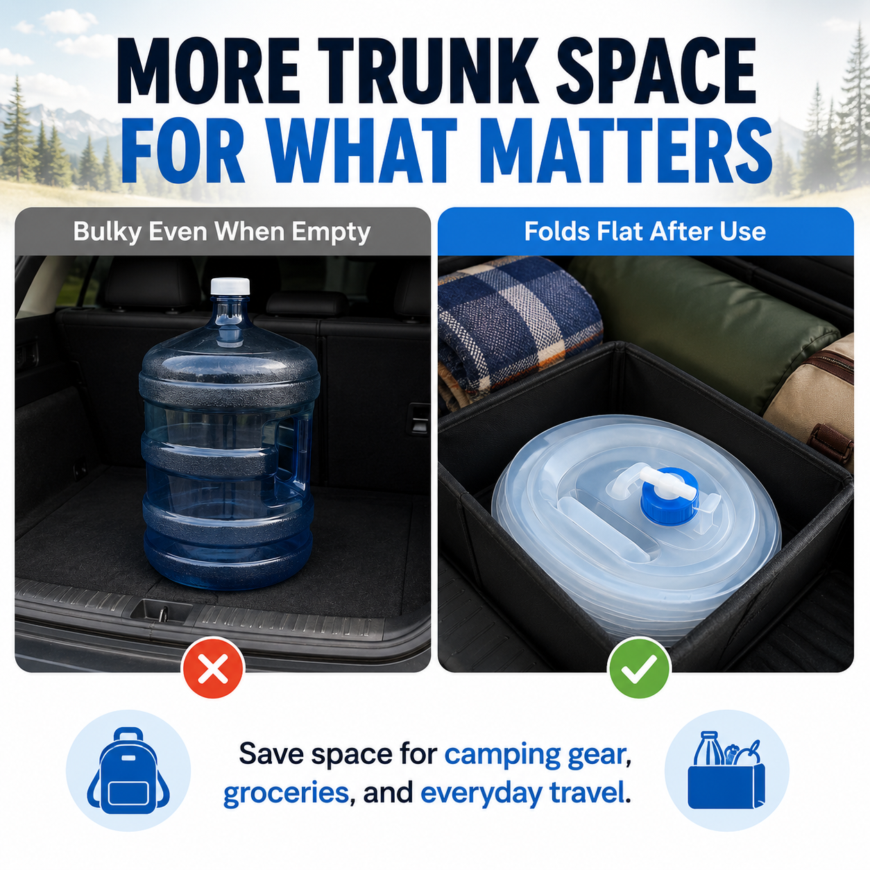 ☀️ Summer Limited-Time 50% OFF💧 – Collapsible Water Container with Spigot🛒