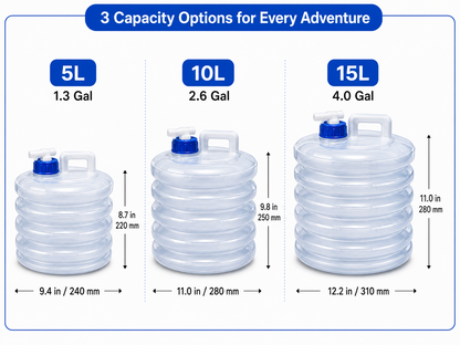 ☀️ Summer Limited-Time 50% OFF💧 – Collapsible Water Container with Spigot🛒