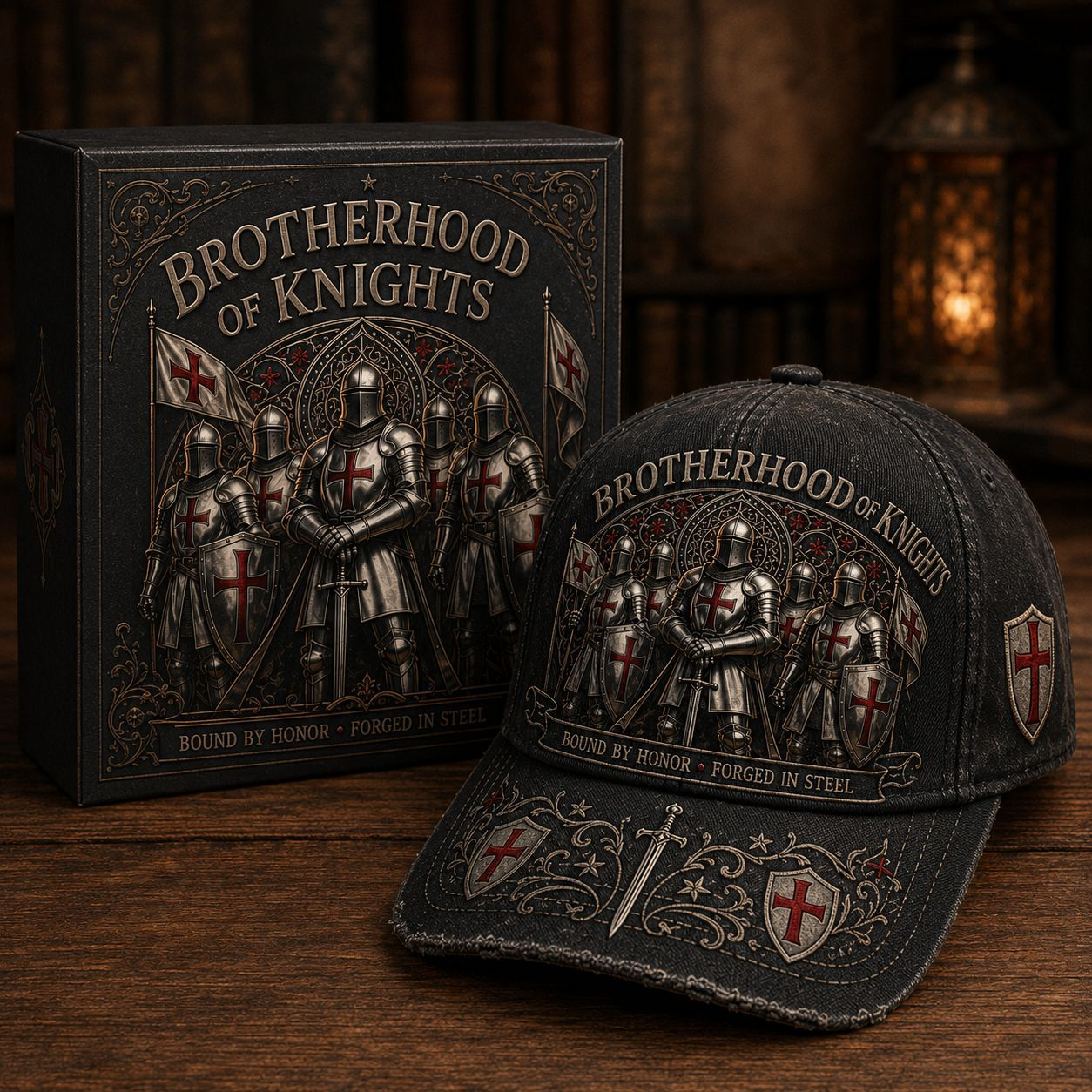 ⚔️ Bound By Honor Forged In Steel – Knights Templar Cap