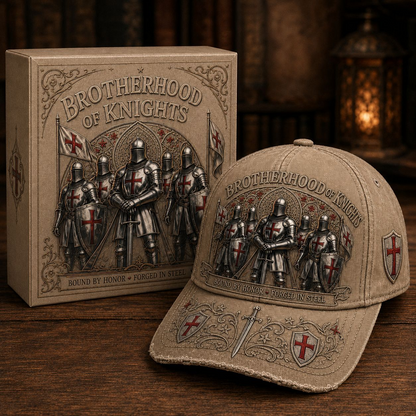 ⚔️ Bound By Honor Forged In Steel – Knights Templar Cap