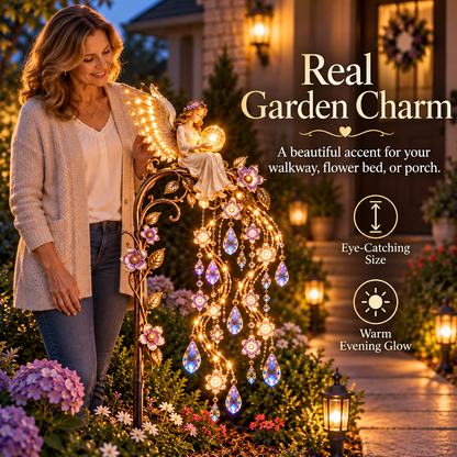 🪽 Angel Wings Garden Glow™ – Memorial Solar Garden Light