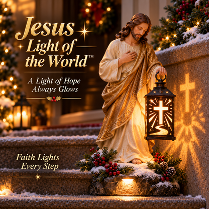 ✨ Last Day 49% OFF✨✝️ Jesus Guiding Light Collection™ – Lighted Christian Christmas Lantern Decor