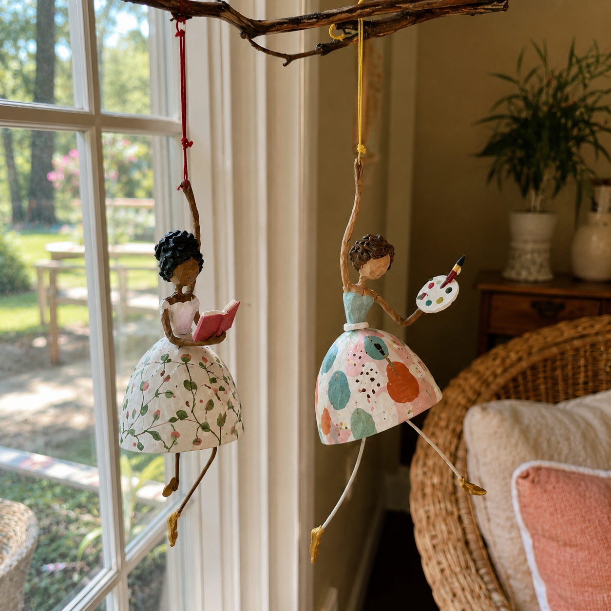 Whimsical Dancing Lady Hanging Ornament