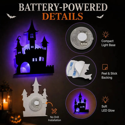 🎃 🥳💞50K+ SOLD! 👻 Halloween LED Silhouette Wall Light Stickers
