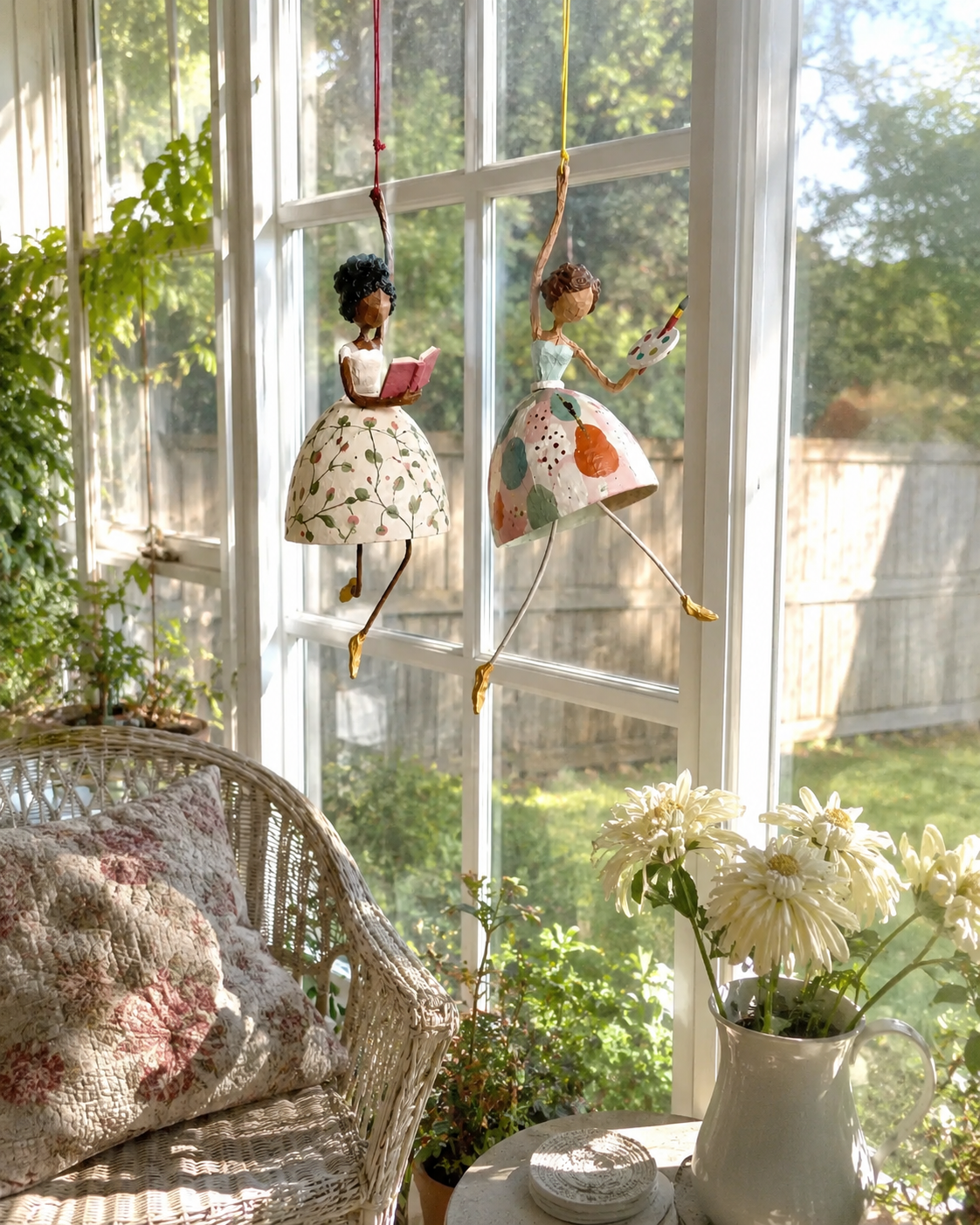 Whimsical Dancing Lady Hanging Ornament
