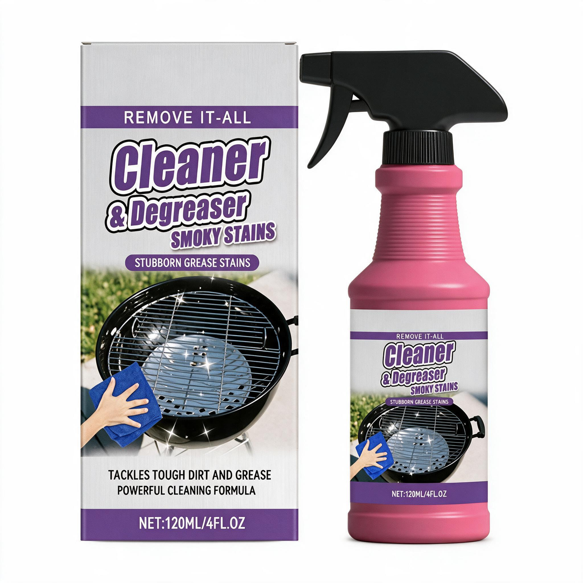 🔥Fast-Acting Heavy-Duty Grill Degreaser Spray🍀