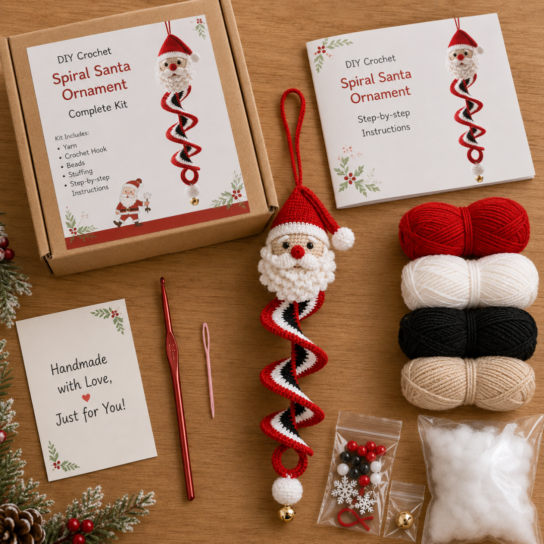 🔥Last Day 49% OFF ✨Crochet Snowman Spiral Oranment DIY Kit
