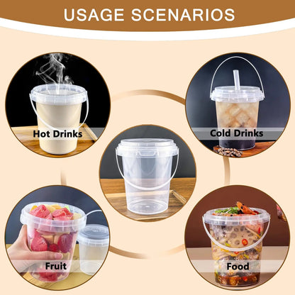 🥤 Large Reusable Plastic Cups with Lid & Straw(33.81 oz)