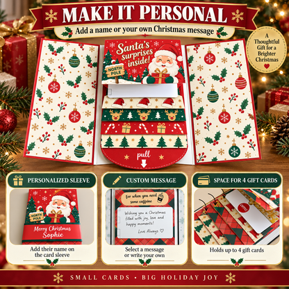 2026 New🎅🎁 Waterfall Christmas Gift Card Booklet 💳🍀