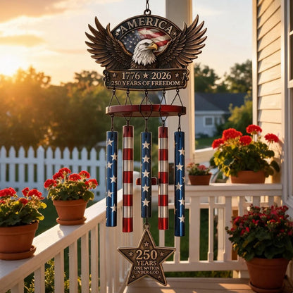 🔥Last Day 49% OFF🔥 - 250 Years of Freedom Patriotic Wind Chime