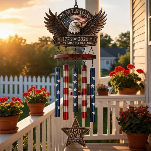 🔥Last Day 49% OFF🔥 - 250 Years of Freedom Patriotic Wind Chime