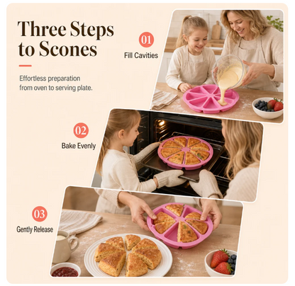 🔥8 Cavity Triangle Silicone Cake Mold⏳