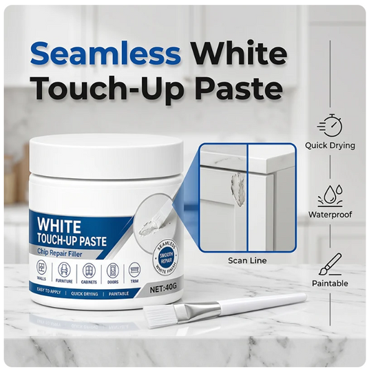 White Furniture Touch-Up Paste with Brush⏳