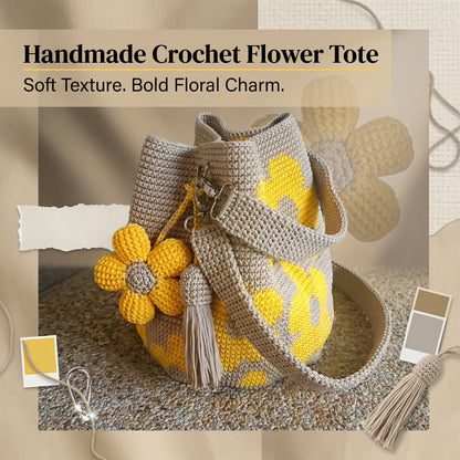 🌼Handmade Crochet Flower Tote 🌼✨