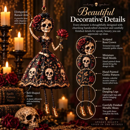 ⏳ Last Day 49% OFF – 🖤 Midnight Ladies™ Gothic Halloween Hanging Decor | 3 Spooky Character Styles for Porches, Entryways & Indoor Displays 🎃